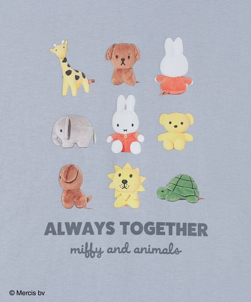 Honeys（ハニーズ）の「【ＵＶカット】ミッフィー／ゆるＴシャツ（Tシャツ/カットソー・レディース・オートミール/サックスブルー・L/SS/S/M/LL）」の10枚目の写真