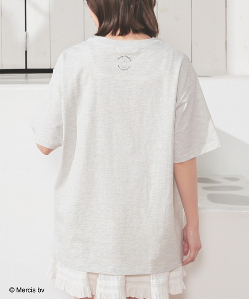 Honeys（ハニーズ）の「【ＵＶカット】ミッフィー／ゆるＴシャツ（Tシャツ/カットソー・レディース・オートミール/サックスブルー・L/SS/S/M/LL）」の20枚目の写真