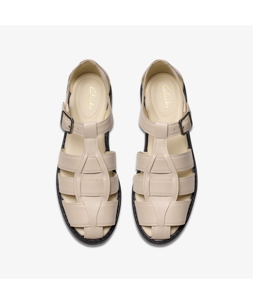 Clarks（クラークス） ホワイト サンダル　UK4.5/23.5cm Clarks（クラークス） ホワイト サンダル UK4.5/23.5cm