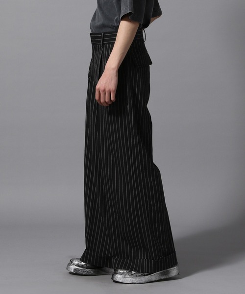(ajouter flow) ワイド　ストレート　スラックス ajouter flow】wide straight slacks（スラックス）｜ajouter