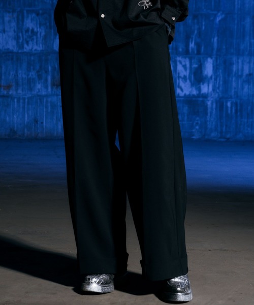 (ajouter flow) ワイド　ストレート　スラックス ajouter flow】wide straight slacks（スラックス）｜ajouter