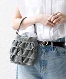 SHIPS any | SHIPS any: ラメ フリル ミニ ショルダー バッグ(ショルダーバッグ)