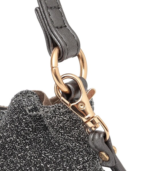 SHIPS any（シップス エニィ）の「SHIPS any: ラメ フリル ミニ ショルダー バッグ（ショルダーバッグ・レディース・シルバー/ブラック/ゴールド・ONE SIZE）」の18枚目の写真