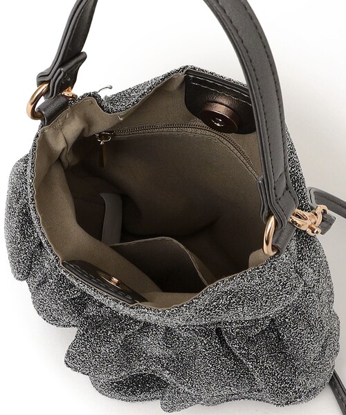 セール】SHIPS any: ラメ フリル ミニ ショルダー バッグ（ショルダー