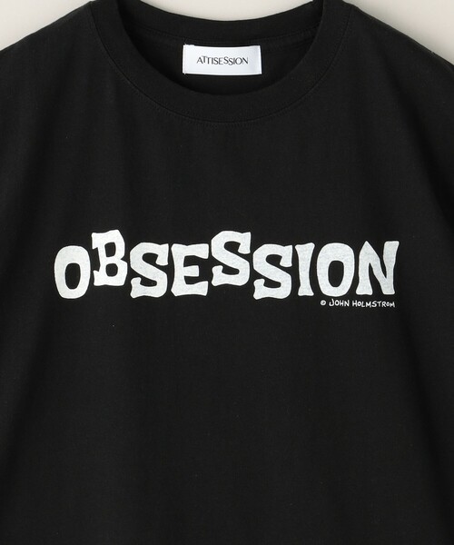 ATTISESSION(アティセッション)の「<John Holmstorm×ATTISESSION>OBSESSION Tシャツ(Tシャツ/カットソー・レディース・ブラック/ホワイト・L)」の14枚目の写真