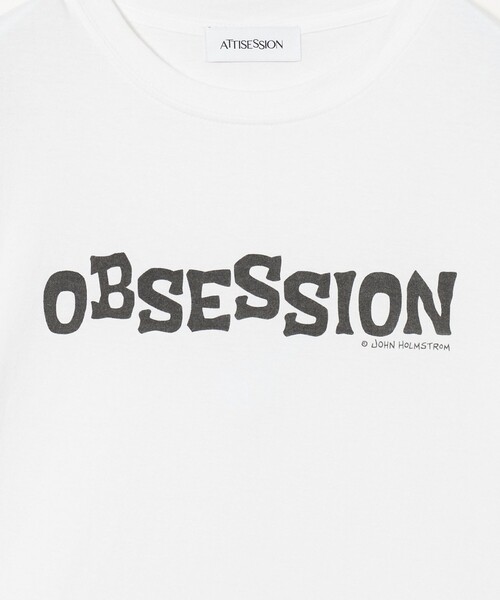 ATTISESSION(アティセッション)の「<John Holmstorm×ATTISESSION>OBSESSION Tシャツ(Tシャツ/カットソー・レディース・ブラック/ホワイト・L)」の19枚目の写真