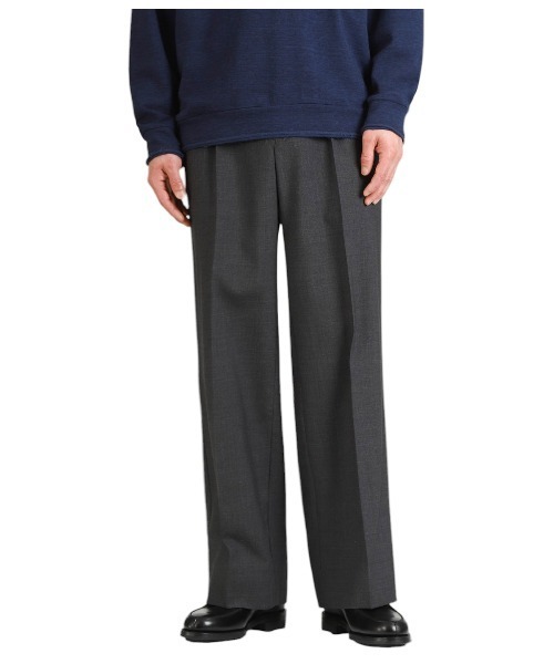 PORT BY ARK（ポートバイアーク）の「PORT BY ARK / ポートバイアーク：Wool Slacks：PO17-P002[COR]（スラックス・メンズ・ベージュ/チャコールグレー・2/1）」の8枚目の写真