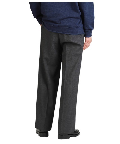 PORT BY ARK（ポートバイアーク）の「PORT BY ARK / ポートバイアーク：Wool Slacks：PO17-P002[COR]（スラックス・メンズ・ベージュ/チャコールグレー・2/1）」の10枚目の写真