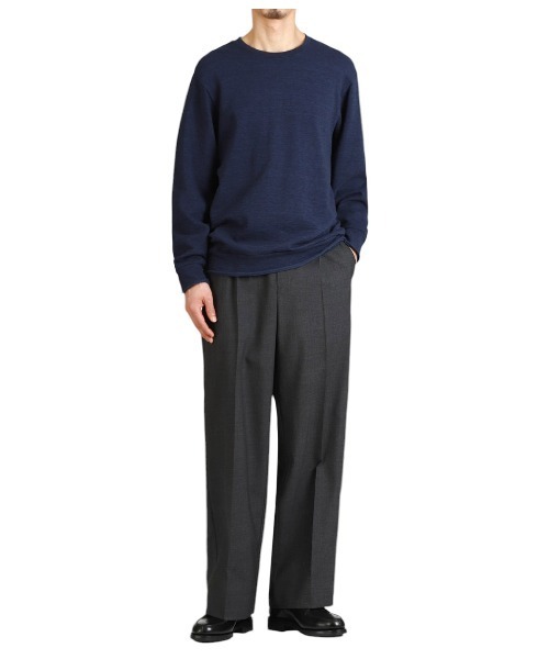 PORT BY ARK（ポートバイアーク）の「PORT BY ARK / ポートバイアーク：Wool Slacks：PO17-P002[COR]（スラックス・メンズ・ベージュ/チャコールグレー・2/1）」の11枚目の写真