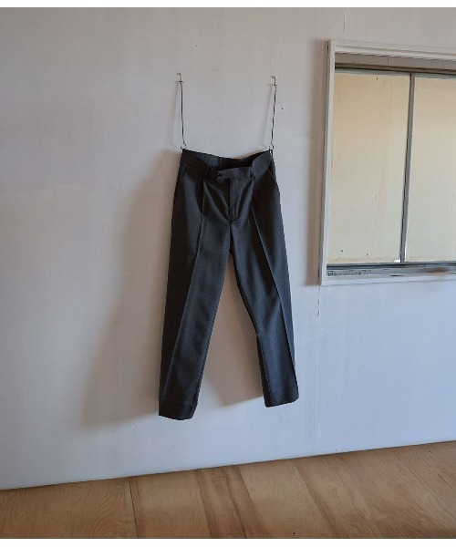 PORT BY ARK（ポートバイアーク）の「PORT BY ARK / ポートバイアーク：Wool Slacks：PO17-P002[COR]（スラックス・メンズ・ベージュ/チャコールグレー・2/1）」の13枚目の写真