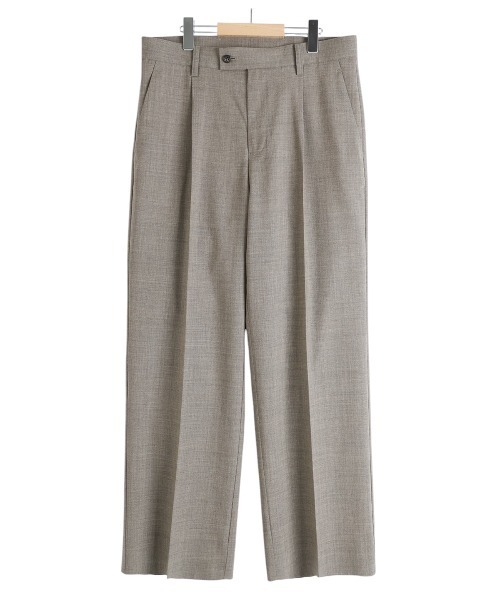 PORT BY ARK（ポートバイアーク）の「PORT BY ARK / ポートバイアーク：Wool Slacks：PO17-P002[COR]（スラックス・メンズ・ベージュ/チャコールグレー・2/1）」の14枚目の写真