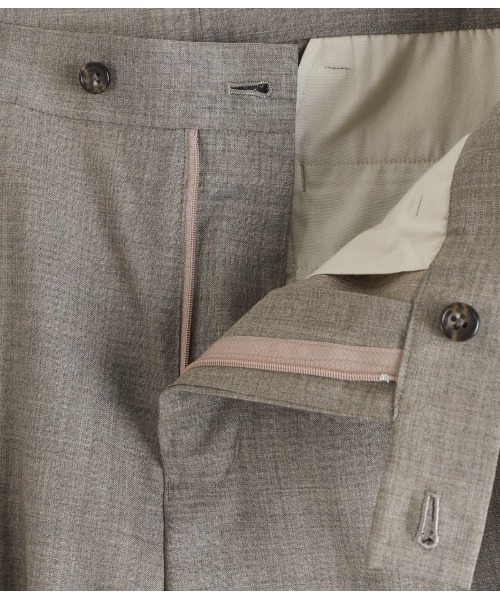 PORT BY ARK（ポートバイアーク）の「PORT BY ARK / ポートバイアーク：Wool Slacks：PO17-P002[COR]（スラックス・メンズ・ベージュ/チャコールグレー・2/1）」の16枚目の写真