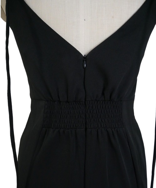 My shawty（ﾏｲｼｬｳﾃｨｰ）の「wave cami onepiece（ドレス・レディース・ネイビー/ブラック/アイボリー/ベージュ・MEDIUM/SMALL）」の8枚目の写真