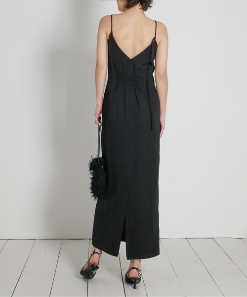 My shawty（ﾏｲｼｬｳﾃｨｰ）の「wave cami onepiece（ドレス・レディース・ネイビー/ブラック/アイボリー/ベージュ・MEDIUM/SMALL）」の15枚目の写真