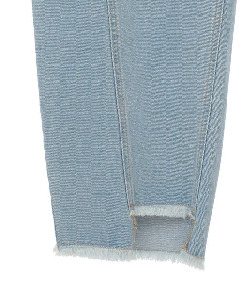 Green Parks(グリーンパークス)の「切り替えカーヴィーデニムパンツ(デニムパンツ・レディース・ライトインディゴブルー/インディゴブルー・FREE)」の22枚目の写真