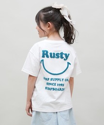 RUSTY（ラスティ）の「RUSTY/ラスティー デザイン半袖Tシャツ キッズ Tシャツ 965505（Tシャツ/カットソー）」