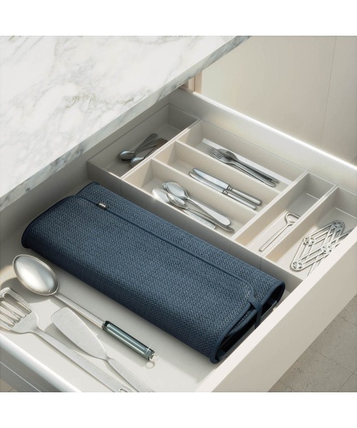 entre square（アントレスクエアー）の「UMBRA/ユードライ ドライングマット 給水マット キッチン スレートブルー（キッチン収納・レディース・ブルー・ONE SIZE）」の10枚目の写真