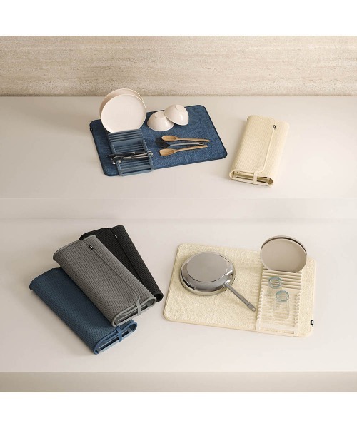 entre square（アントレスクエアー）の「UMBRA/ユードライ ドライングマット 給水マット キッチン スレートブルー（キッチン収納・レディース・ブルー・ONE SIZE）」の11枚目の写真