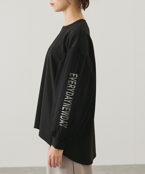 Jayro(ジャイロ)の「裾ふんわりチュールプルオーバー(Tシャツ/カットソー・レディース・オフホワイト/グレー/ブラック・M)」の9枚目の写真