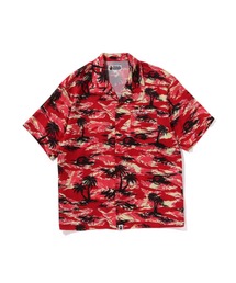 A BATHING APE ア ベイシング エイプ【レッドウォッシュドカラー L 】メンズ 半袖 ポロシャツ （株）ノーウエア