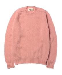 Jamieson's of Shetland | Jamieson's Knitwear × fennica / ＜Men's＞solid shaggy crew knit 2015AW(ニット/セーター)