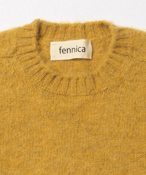 Jamieson's of Shetland（ジャミーソンズオブシェトランド）の「Jamieson's Knitwear × fennica / ＜Men's＞solid shaggy crew knit 2015AW（ニット/セーター・メンズ・ピンク/グリーン/ダークブラウン/イエロー/オリーブ・36/38/40/42）」の13枚目の写真