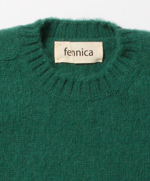 Jamieson's of Shetland（ジャミーソンズオブシェトランド）の「Jamieson's Knitwear × fennica / ＜Men's＞solid shaggy crew knit 2015AW（ニット/セーター・メンズ・ピンク/グリーン/ダークブラウン/イエロー/オリーブ・36/38/40/42）」の17枚目の写真