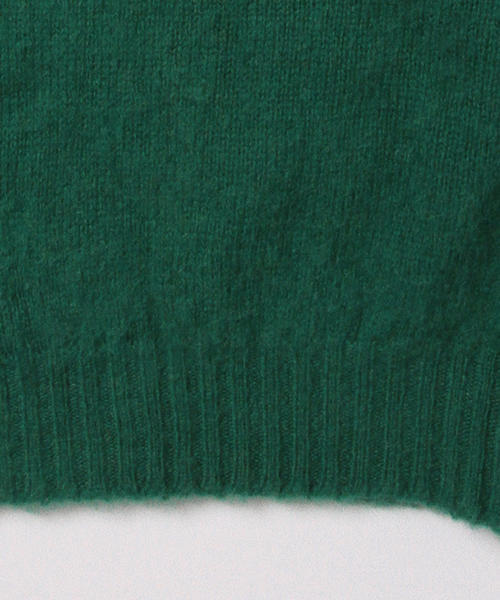Jamieson's of Shetland（ジャミーソンズオブシェトランド）の「Jamieson's Knitwear × fennica / ＜Men's＞solid shaggy crew knit 2015AW（ニット/セーター・メンズ・ピンク/グリーン/ダークブラウン/イエロー/オリーブ・36/38/40/42）」の7枚目の写真