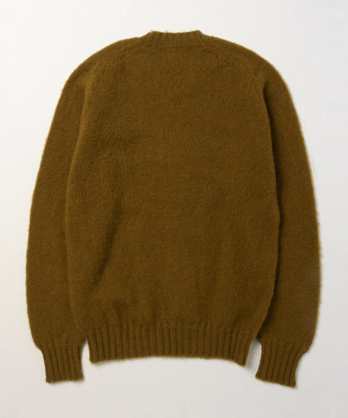 Jamieson's of Shetland（ジャミーソンズオブシェトランド）の「Jamieson's Knitwear × fennica / ＜Men's＞solid shaggy crew knit 2015AW（ニット/セーター・メンズ・ピンク/グリーン/ダークブラウン/イエロー/オリーブ・36/38/40/42）」の12枚目の写真