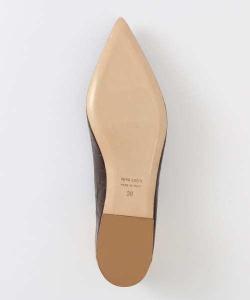 FRAMeWORK(フレームワーク)の「NEBULONI E./ネブロー二 別注型押しフラットパンプス(パンプス・レディース・ブラウン・38/37/36)」の4枚目の写真