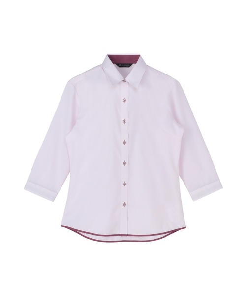 TOKYO SHIRTS(トウキョウシャツ)の「透け防止 形態安定ノーアイロン レギュラー 7分袖ビジネスワイシャツ(ビジネスシャツ・レディース・ピンク・LL/M/L/XL/S)」の1枚目の写真