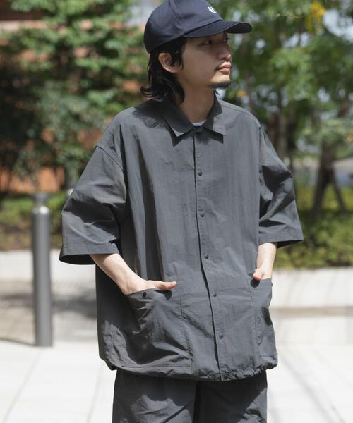 EKAL(エカル)の「UR TECHナイロンタッサーSSシャツ(シャツ/ブラウス・メンズ・ブルー/ネイビー/グレー・LARGE/MEDIUM)」の18枚目の写真