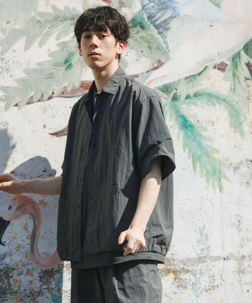 EKAL(エカル)の「UR TECHナイロンタッサーSSシャツ(シャツ/ブラウス・メンズ・ブルー/ネイビー/グレー・LARGE/MEDIUM)」の12枚目の写真