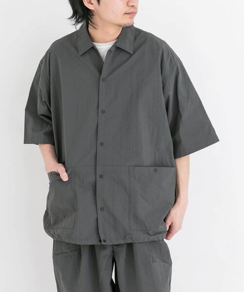 EKAL(エカル)の「UR TECHナイロンタッサーSSシャツ(シャツ/ブラウス・メンズ・ブルー/ネイビー/グレー・LARGE/MEDIUM)」の11枚目の写真