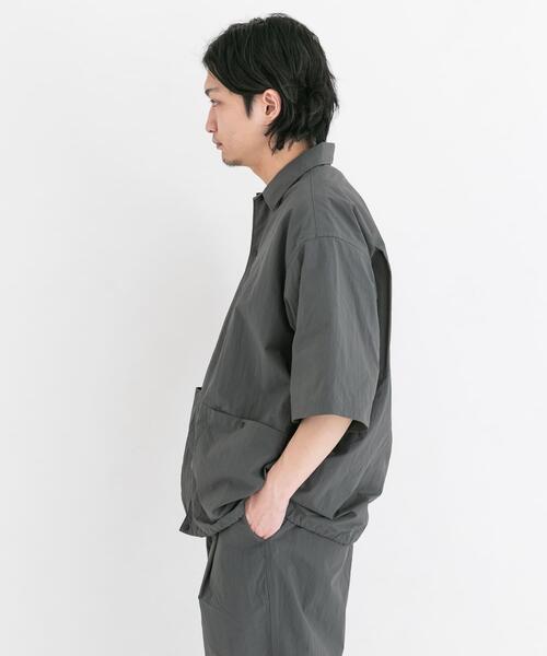 EKAL(エカル)の「UR TECHナイロンタッサーSSシャツ(シャツ/ブラウス・メンズ・ブルー/ネイビー/グレー・LARGE/MEDIUM)」の9枚目の写真