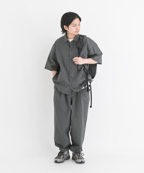 EKAL(エカル)の「UR TECHナイロンタッサーSSシャツ(シャツ/ブラウス・メンズ・ブルー/ネイビー/グレー・LARGE/MEDIUM)」の7枚目の写真