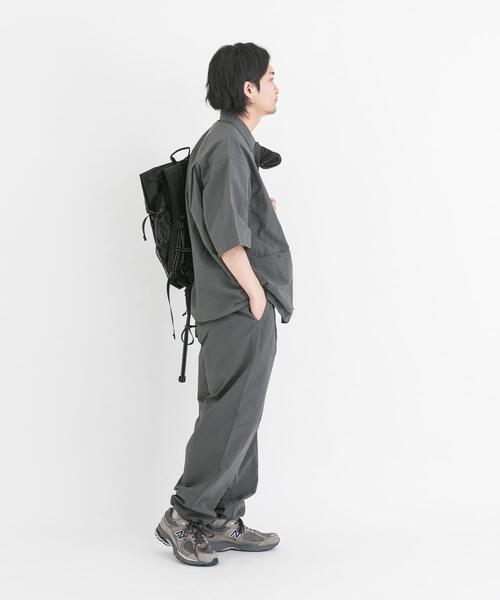 EKAL(エカル)の「UR TECHナイロンタッサーSSシャツ(シャツ/ブラウス・メンズ・ブルー/ネイビー/グレー・LARGE/MEDIUM)」の6枚目の写真