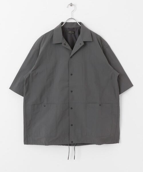 EKAL(エカル)の「UR TECHナイロンタッサーSSシャツ(シャツ/ブラウス・メンズ・ブルー/ネイビー/グレー・LARGE/MEDIUM)」の5枚目の写真