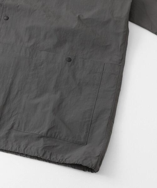 EKAL(エカル)の「UR TECHナイロンタッサーSSシャツ(シャツ/ブラウス・メンズ・ブルー/ネイビー/グレー・LARGE/MEDIUM)」の4枚目の写真