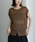 select MOCA Et�i�Z���N�g���J�G�g�j�́u�yEt�zDouble-Front Slit Button Sheer Knit Tops�i�j�b�g/�Z�[�^�[�j�v�b�u���E��