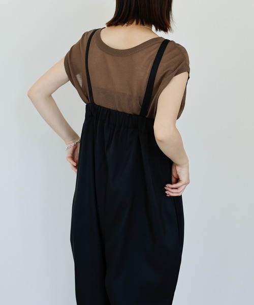 select MOCA Et(セレクトモカエト)の「【Et】Double-Front Slit Button Sheer Knit Tops(ニット/セーター・レディース・ブラック/オリーブ/ブラウン・FREE)」の22枚目の写真