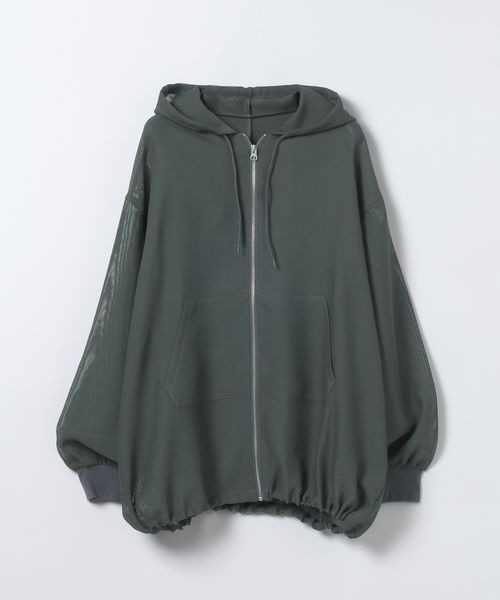 【Les Fleurs】メッシュ ZIP パーカー ホワイト JEANASIS｜メッシュZIPパーカー | Rakuten Fashion(楽天