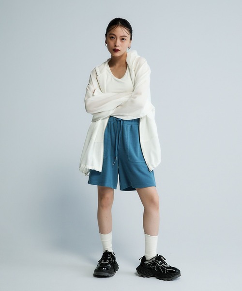 Les Fleurs】メッシュZIPパーカー/455516（パーカー）｜JEANASIS