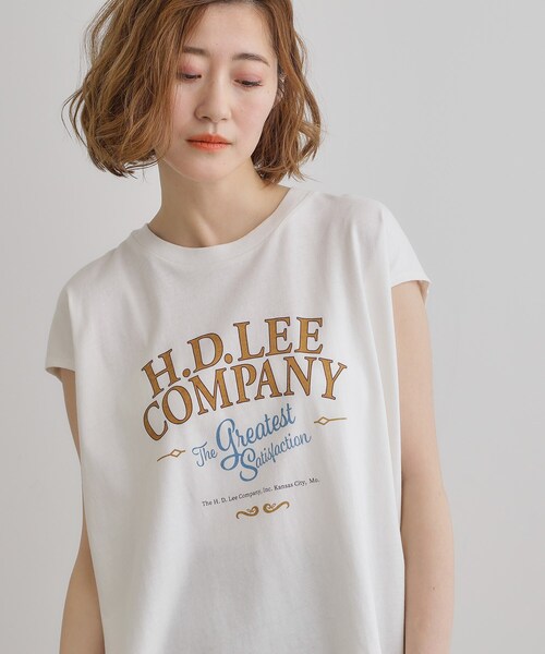 Lee(リー)の「【Lee×grove別注】PRINT SLEEVELESS T-SHIRTS(Tシャツ/カットソー・レディース・オフホワイト/チャコールグレー・01/02)」の18枚目の写真