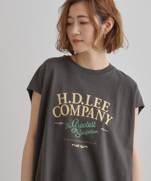 Lee(リー)の「【Lee×grove別注】PRINT SLEEVELESS T-SHIRTS(Tシャツ/カットソー・レディース・オフホワイト/チャコールグレー・01/02)」の15枚目の写真