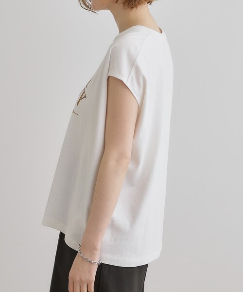 Lee(リー)の「【Lee×grove別注】PRINT SLEEVELESS T-SHIRTS(Tシャツ/カットソー・レディース・オフホワイト/チャコールグレー・01/02)」の9枚目の写真