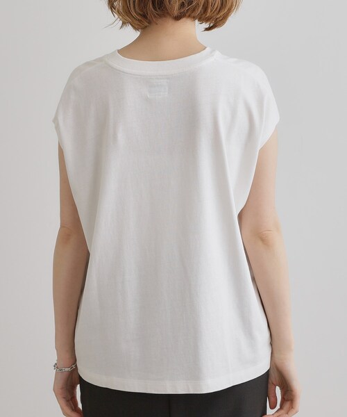 Lee(リー)の「【Lee×grove別注】PRINT SLEEVELESS T-SHIRTS(Tシャツ/カットソー・レディース・オフホワイト/チャコールグレー・01/02)」の10枚目の写真