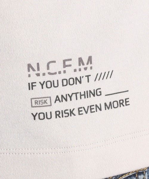 NICOLE CLUB FOR MEN（ニコルクラブフォーメン）の「ロゴ刺繍半袖Ｔシャツ（Tシャツ/カットソー・メンズ・オレンジ/アッシュグレー/ピンク系/ホワイト/ブラック・X-LARGE/LARGE/MEDIUM）」の7枚目の写真