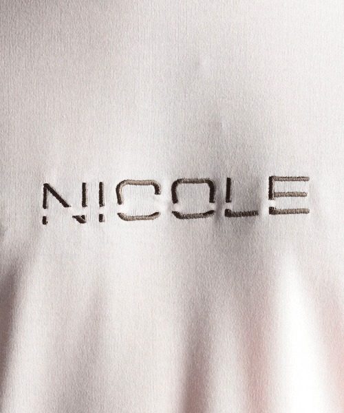 NICOLE CLUB FOR MEN（ニコルクラブフォーメン）の「ロゴ刺繍半袖Ｔシャツ（Tシャツ/カットソー・メンズ・オレンジ/アッシュグレー/ピンク系/ホワイト/ブラック・X-LARGE/LARGE/MEDIUM）」の8枚目の写真
