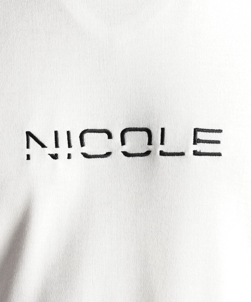 NICOLE CLUB FOR MEN（ニコルクラブフォーメン）の「ロゴ刺繍半袖Ｔシャツ（Tシャツ/カットソー・メンズ・オレンジ/アッシュグレー/ピンク系/ホワイト/ブラック・X-LARGE/LARGE/MEDIUM）」の9枚目の写真